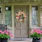 24 Inch Spring Wreath for Front Door Outside Artificial Peonies Rose Flowers Morning Glory Mixed Flowers for Outdoor Front Door Indoor Wedding Wall Window Décor All Season